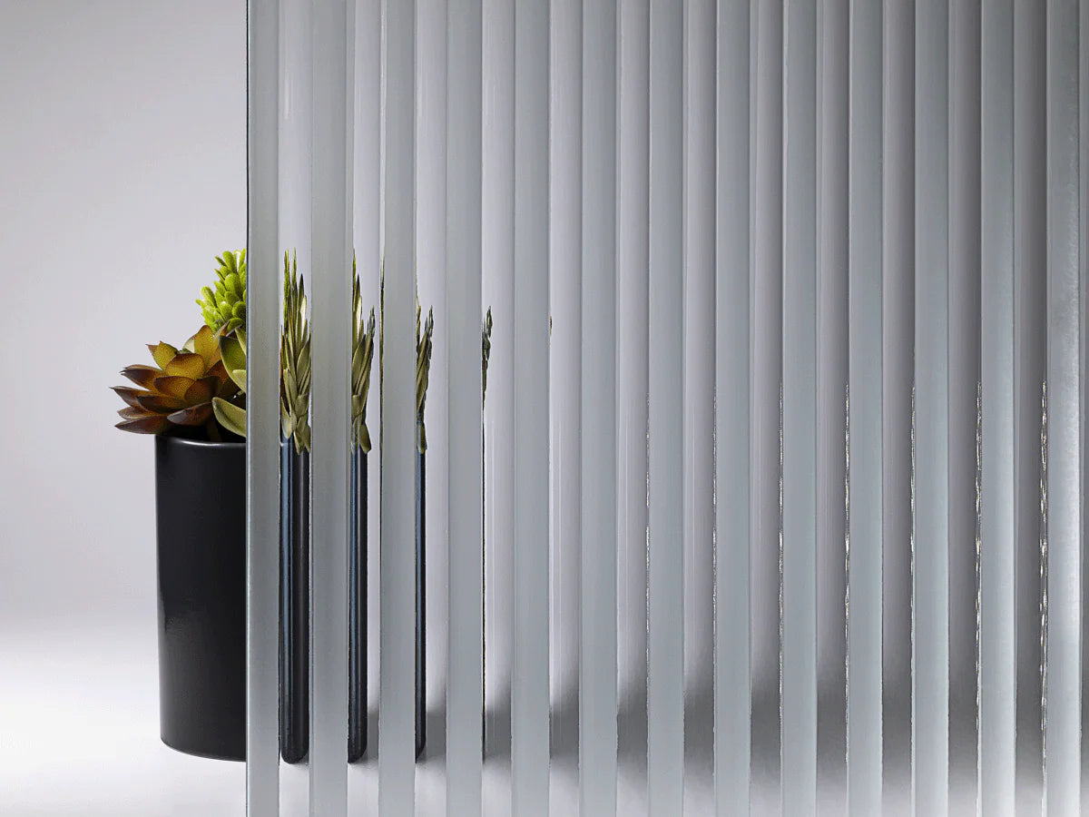 1/2" REEDED SANDBLASTED