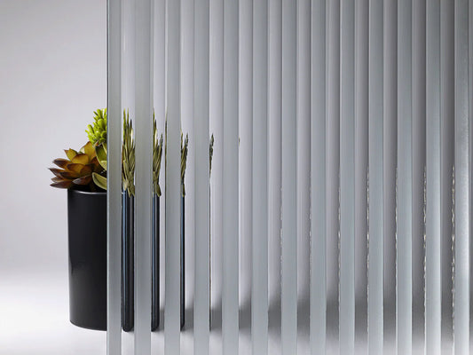 1/2" REEDED SANDBLASTED